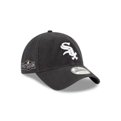 Chicago White Sox Gorra | New Era MLB Postseason Side Patch 9twenty Adjustable Cap Mexico - Negros